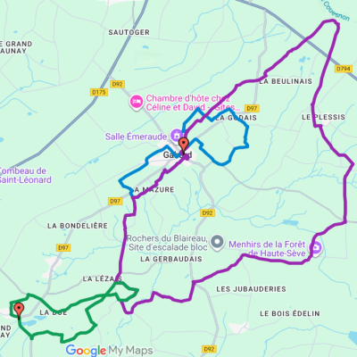 chemins randonnée carte