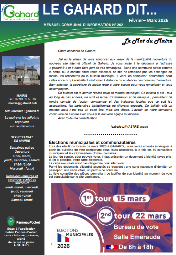 Première page Gahardit